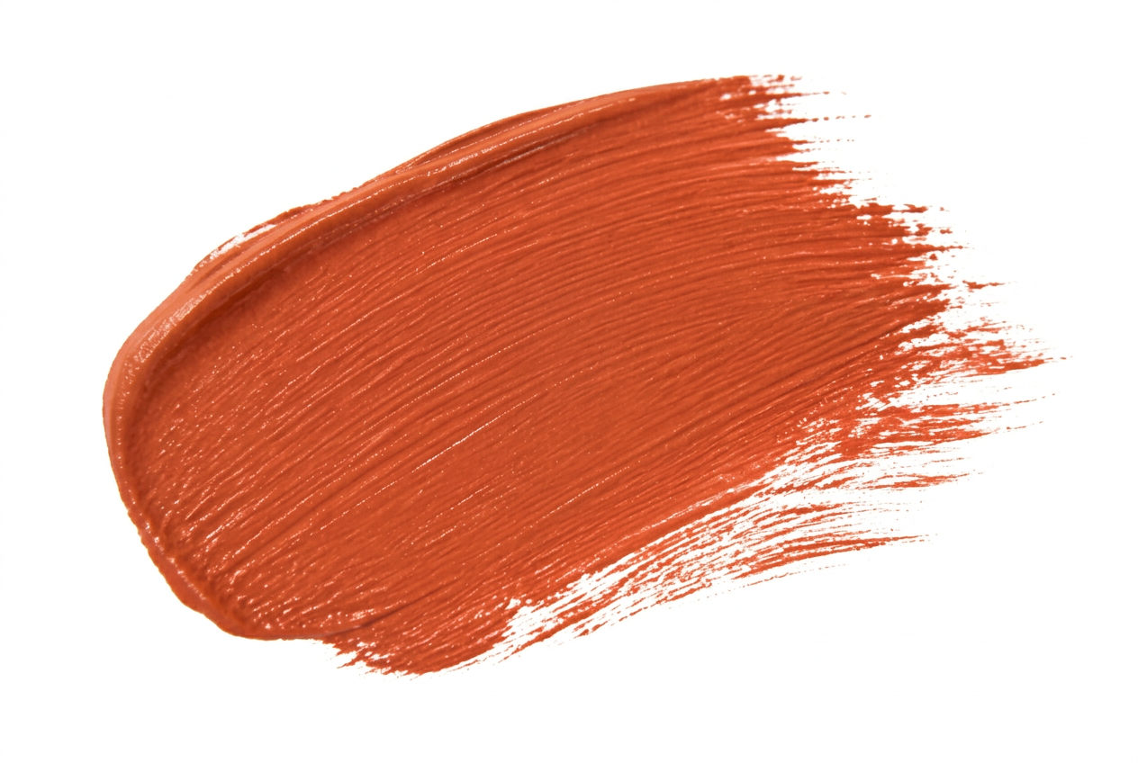 Textured clay-ember paint brushstroke